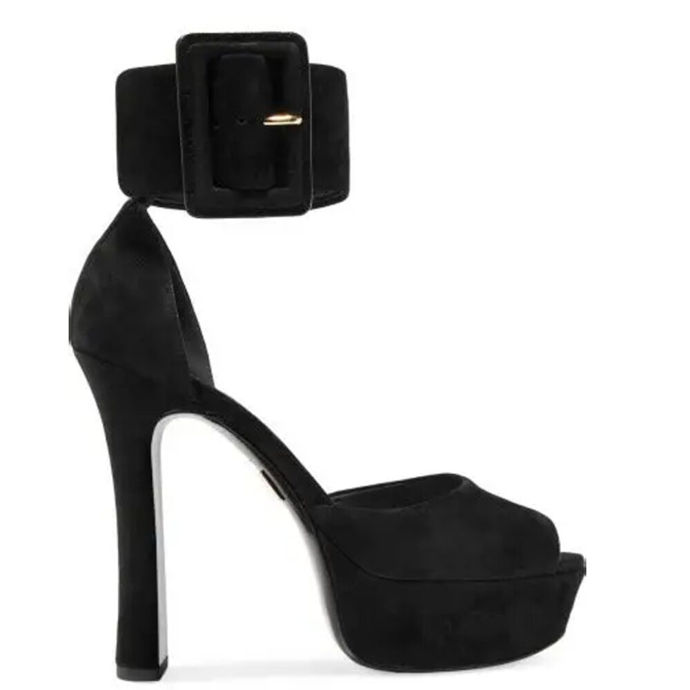 MICHAEL KORS - TATIANA RUNWAY BLACK SUEDE – LIKE NEW CONDITION - S: 9